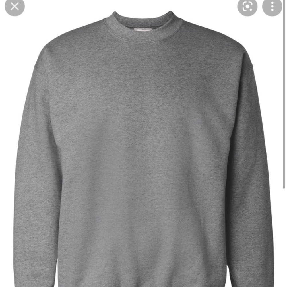 Gray hanes crewneck